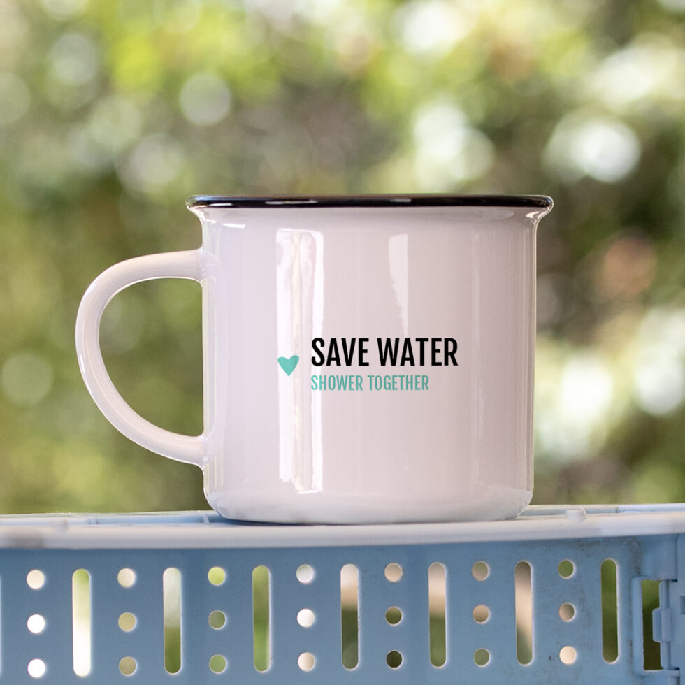 Mug – Save water, shower  together
