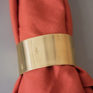 Rond de serviette vierge Clefs de Sol