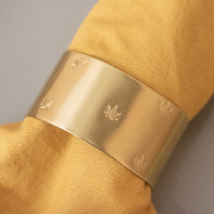 Rond de serviette vierge Feuilles de Palmier