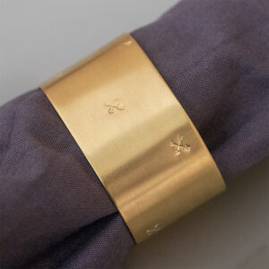 Rond de serviette vierge Flèches