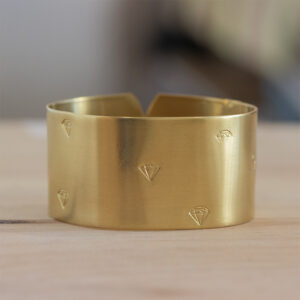 Rond de serviette vierge Diamants