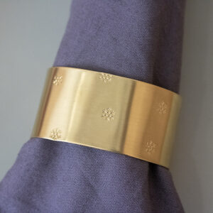 Rond de serviette vierge Flocons de Neige