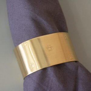 Rond de serviette vierge Pattes