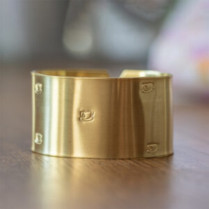 Rond de serviette vierge Tasses de thé