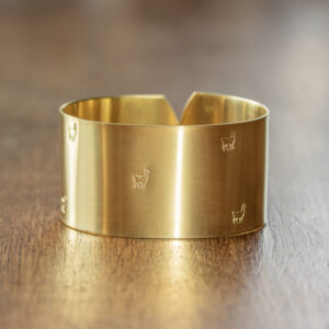 Rond de serviette vierge Lamas