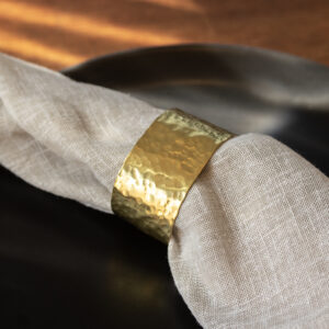 Rond de serviette vierge Martelé