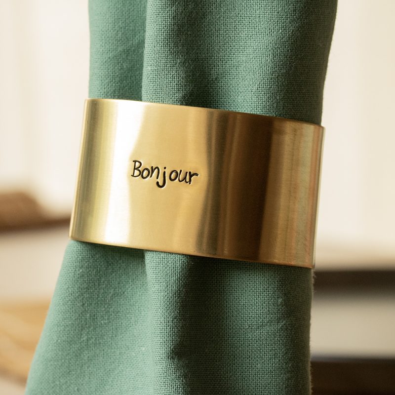 Rond de serviette classique lisse