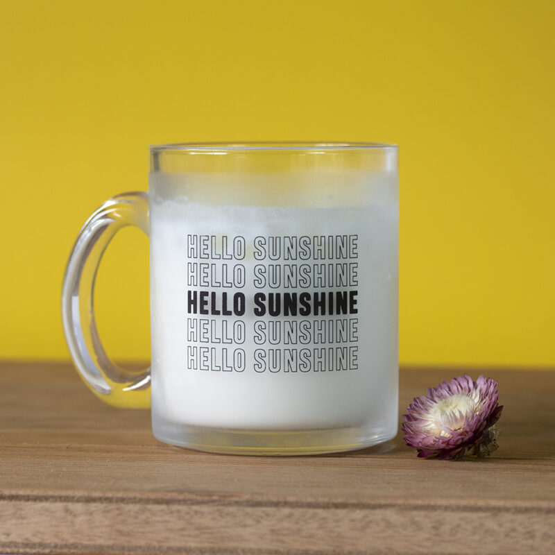 Mug en verre – Hello sunshine