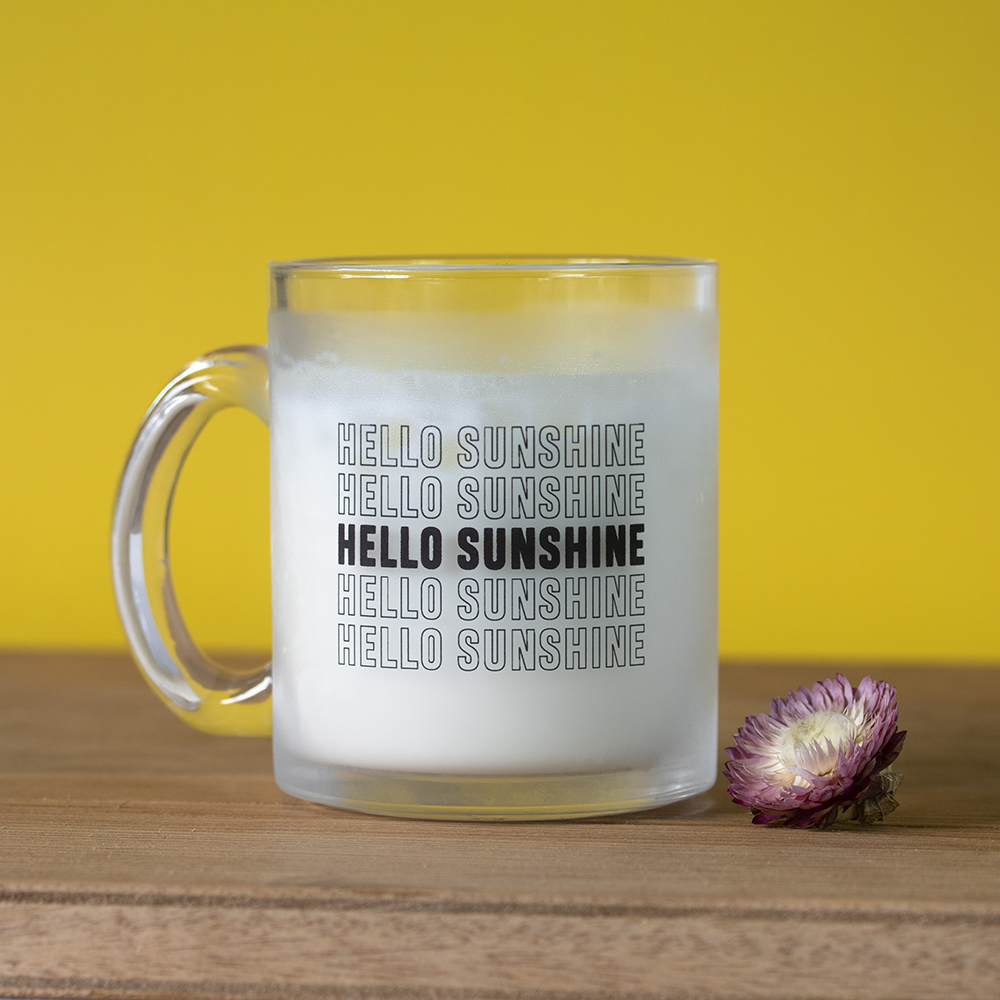 Mug en verre – Hello sunshine