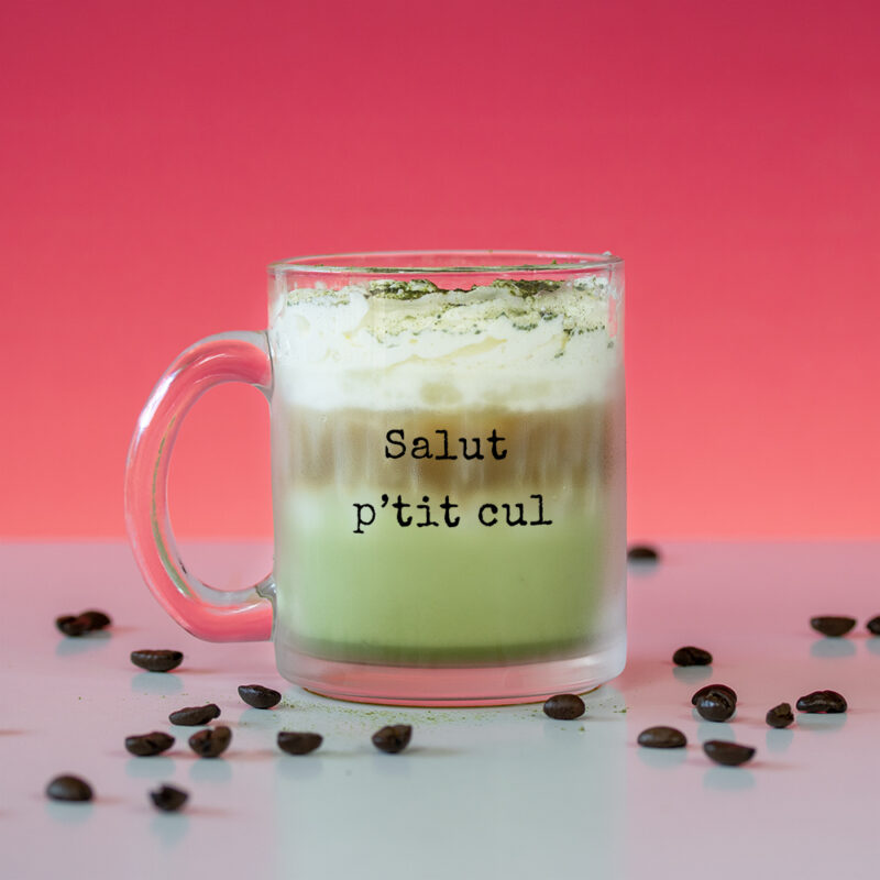 Mug en verre – Salut p’tit cul