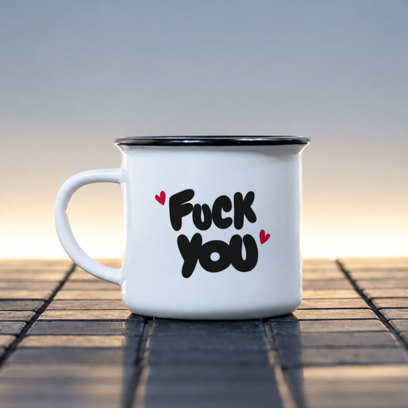 Mug céramique Fuck you – humour grinçant