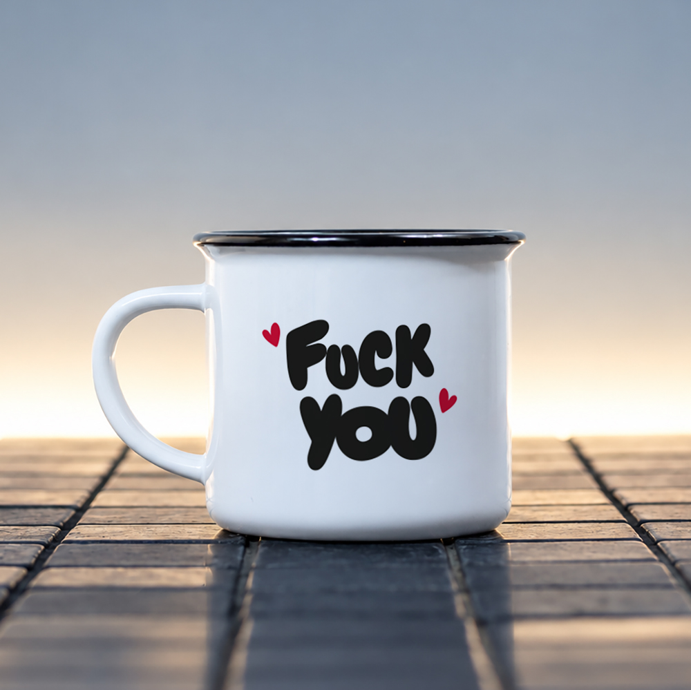 Mug céramique Fuck you – humour grinçant