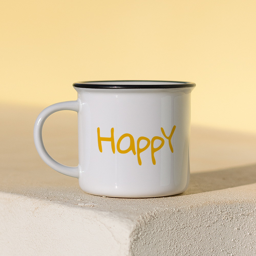 Mug céramique Happy – message positif