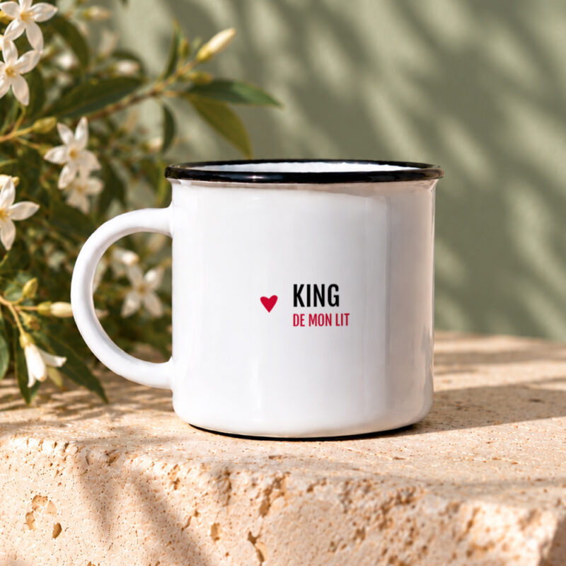 Mug céramique King de mon lit – cadeau homme