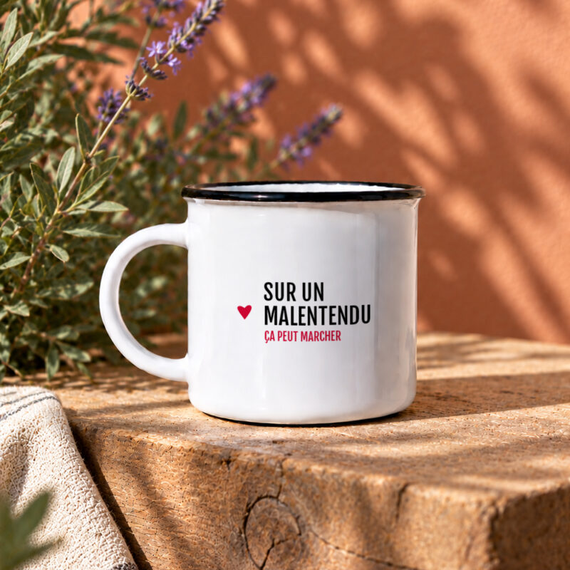 Mug céramique Sur un malentendu – humour drague